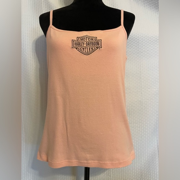 Harley Davidson Pink Embroidered Tank Top Size XL - Picture 2 of 11